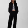 Pantalones de sudadera holgados de felpa Vintagesoft de talle medio