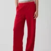 Pantalones de sudadera holgados de felpa Vintagesoft de talle medio