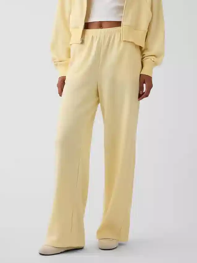 Pantalones de sudadera holgados de felpa Vintagesoft de talle medio