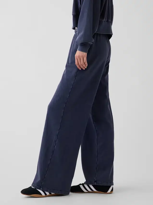 Pantalones de sudadera holgados de felpa Vintagesoft de talle medio