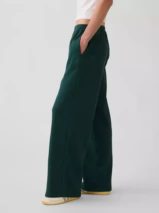 Pantalones de sudadera holgados de felpa Vintagesoft de talle medio