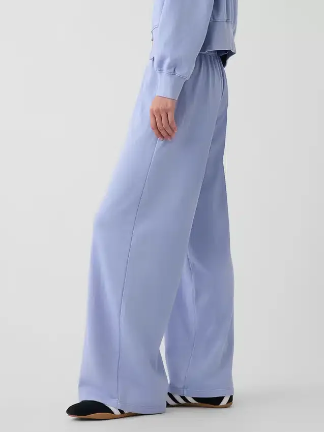 Pantalones de sudadera holgados de felpa Vintagesoft de talle medio