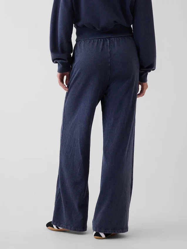 Pantalones de sudadera holgados de felpa Vintagesoft de talle medio