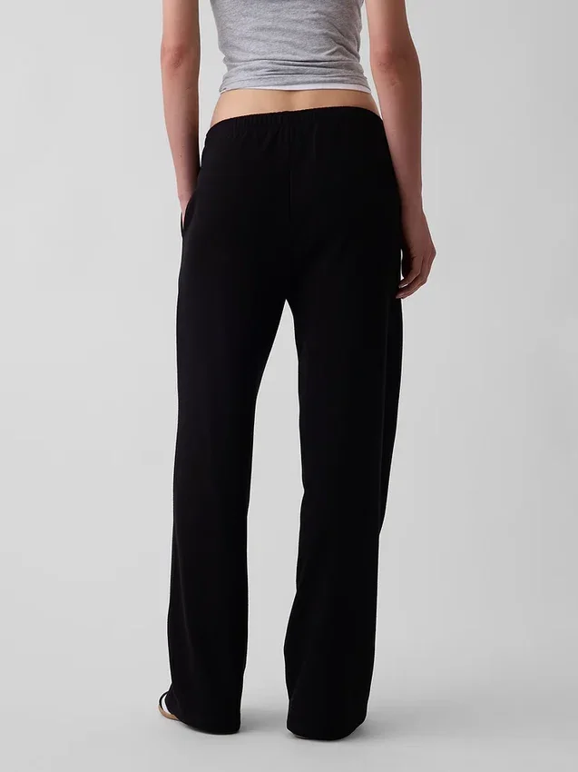 Pantalones de sudadera holgados de felpa Vintagesoft de talle medio