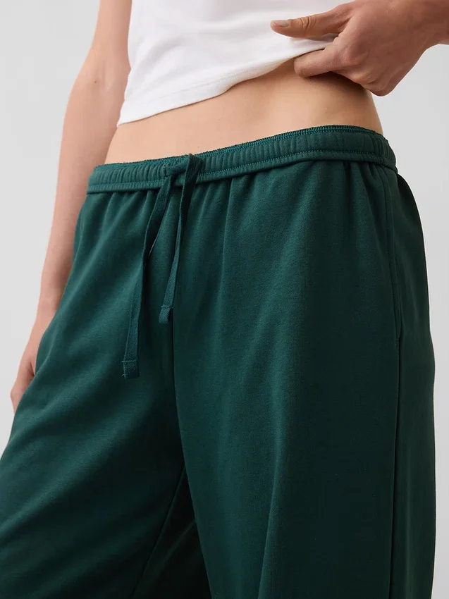 Pantalones de sudadera holgados de felpa Vintagesoft de talle medio