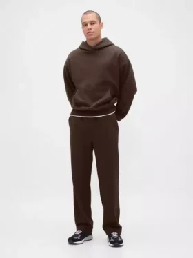 Pantalones de sudadera holgados de peso pesado para adultos