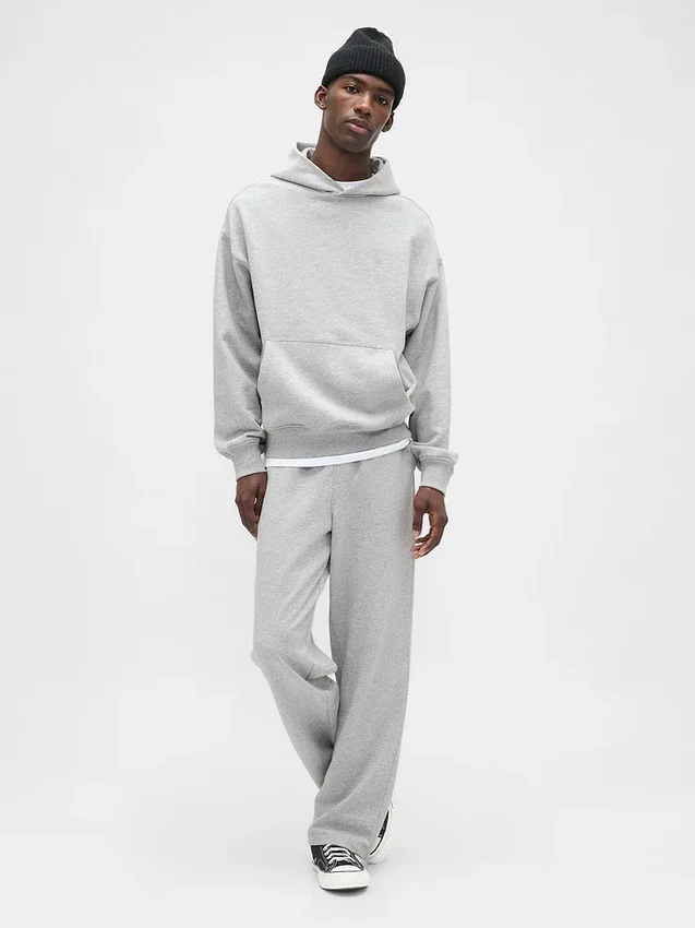Pantalones de sudadera holgados de peso pesado para adultos