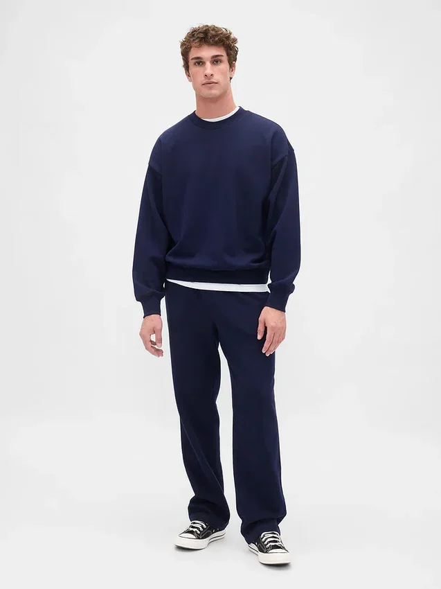 Pantalones de sudadera holgados de peso pesado para adultos