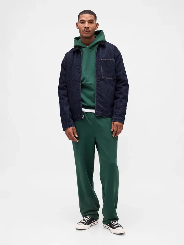 Pantalones de sudadera holgados de peso pesado para adultos