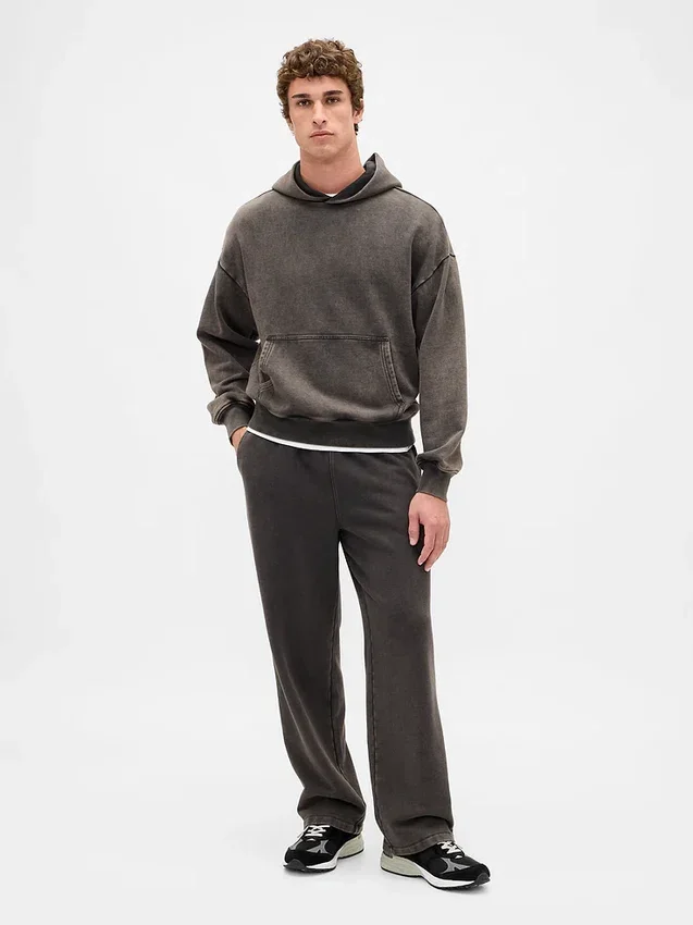 Pantalones de sudadera holgados de peso pesado para adultos
