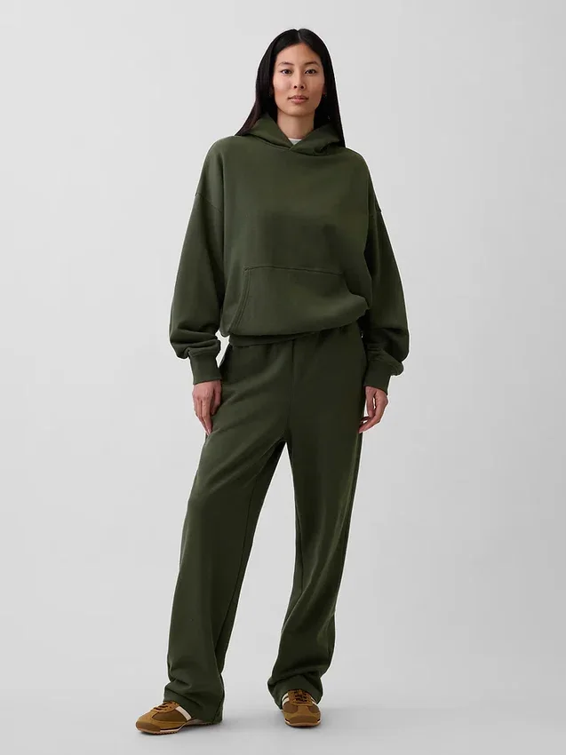 Pantalones de sudadera holgados de peso pesado para adultos