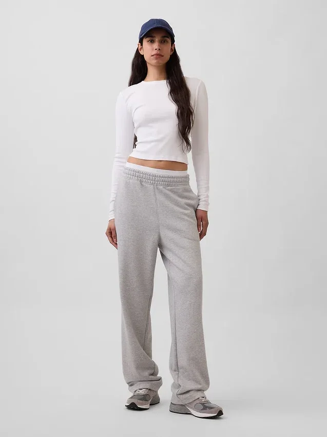 Pantalones de sudadera holgados de peso pesado para adultos