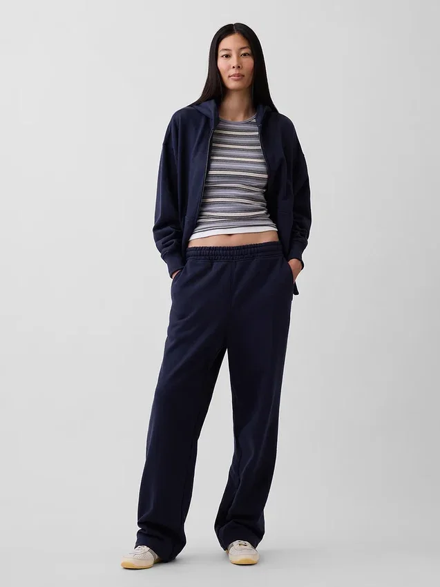 Pantalones de sudadera holgados de peso pesado para adultos