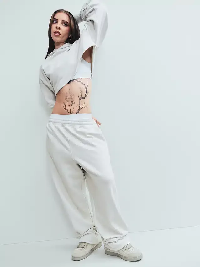 Pantalones de sudadera holgados de peso pesado para adultos