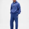 Pantalones de sudadera para adultos, de peso pesado y corte holgado, con logo