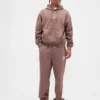 Pantalones de sudadera para adultos, de peso pesado y corte holgado, con logo