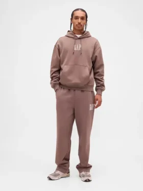 Pantalones de sudadera para adultos, de peso pesado y corte holgado, con logo