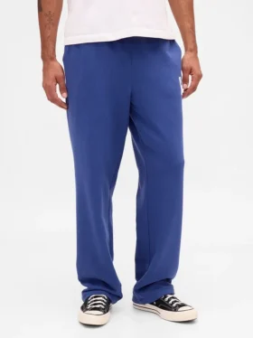 Pantalones de sudadera para adultos, de peso pesado y corte holgado, con logo