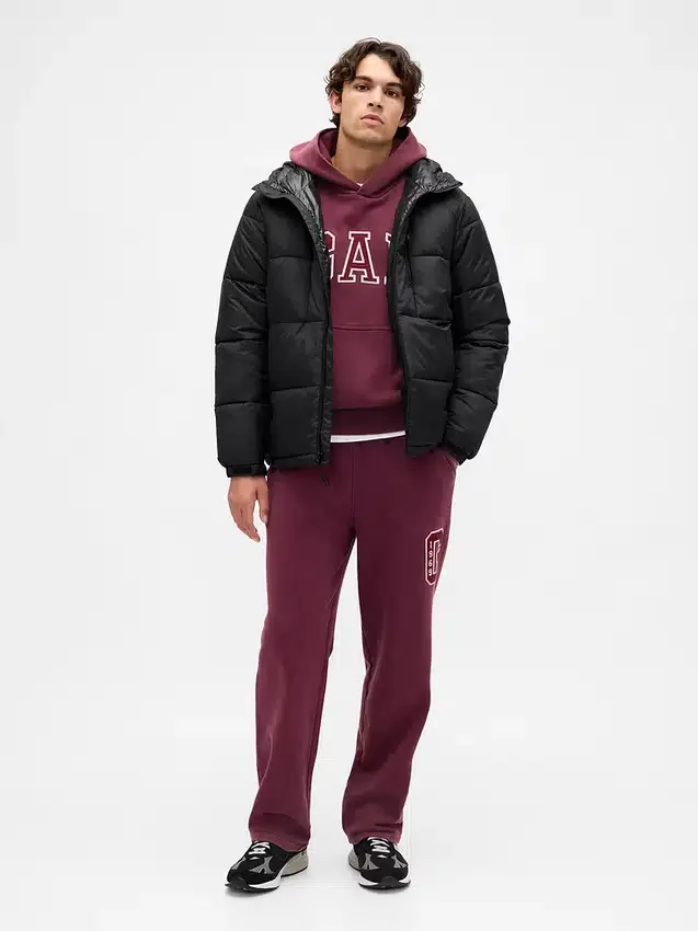 Pantalones de sudadera para adultos de tejido grueso y corte holgado con logo