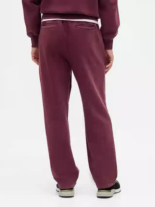 Pantalones de sudadera para adultos de tejido grueso y corte holgado con logo