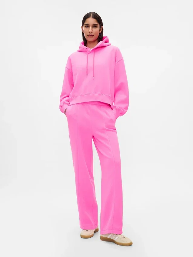 Pantalones de sudadera rectos con costuras Vintagesoft