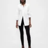 Pantalones de talle alto con estribos de doble tejido