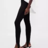 Pantalones de talle alto con estribos de doble tejido