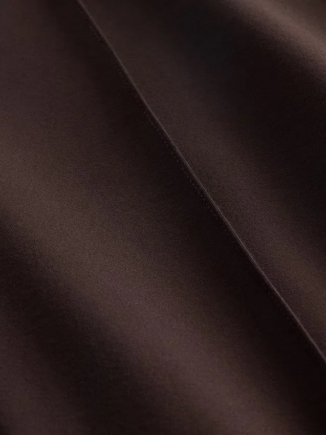Pantalones de talle alto de doble tejido estilo botín