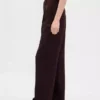 Pantalones de tiro bajo con pliegues y pierna ancha 365