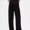 Pantalones de tiro bajo con pliegues y pierna ancha 365
