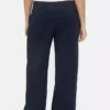 Pantalones de tiro bajo con pliegues y pierna ancha 365