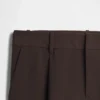 Pantalones de tiro bajo con pliegues y pierna ancha 365