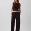 Pantalones Easy Barrel de popelín