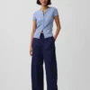 Pantalones Easy Barrel de popelín