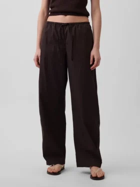 Pantalones Easy Barrel de popelín