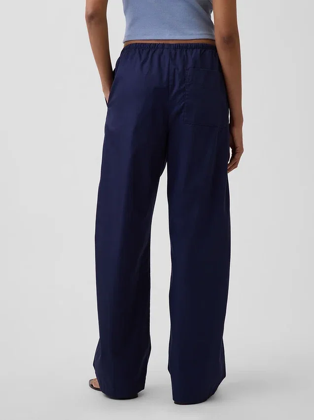 Pantalones Easy Barrel de popelín