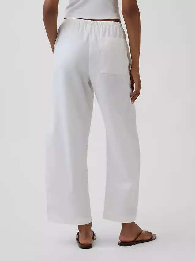 Pantalones Easy Barrel de popelín