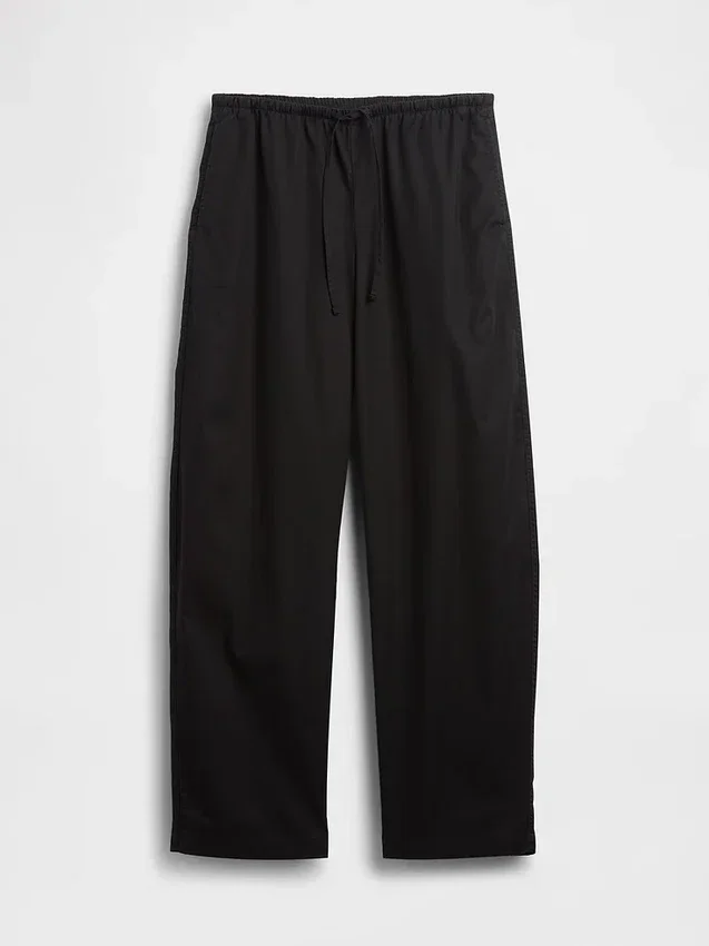 Pantalones Easy Barrel de popelín