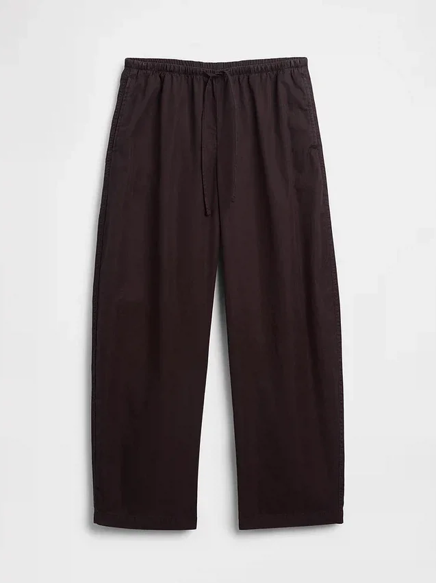 Pantalones Easy Barrel de popelín