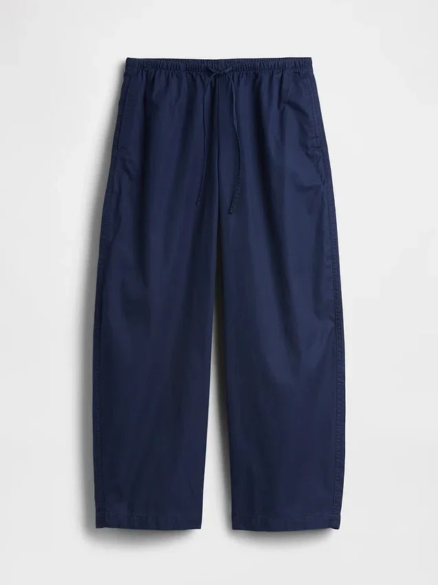 Pantalones Easy Barrel de popelín