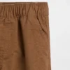 Pantalones holgados de carpintero con doble refuerzo en las rodillas para niños pequeños, sin cremallera