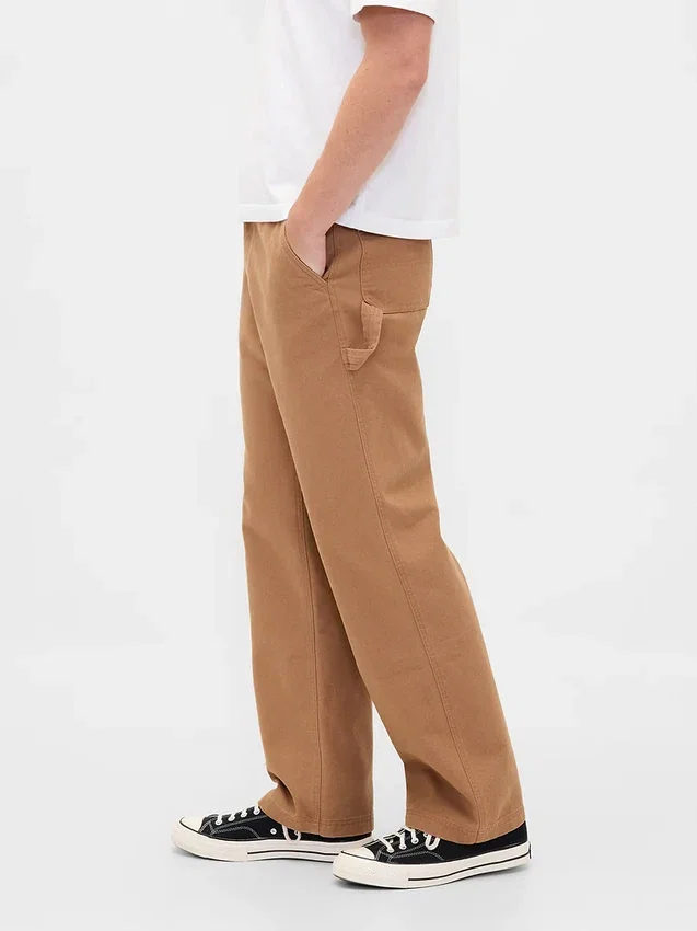 Pantalones holgados de carpintero de lona estilo años 90