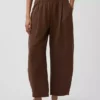 Pantalones holgados de gasa de algodón