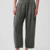 Pantalones holgados de gasa de algodón