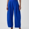 Pantalones holgados de gasa de algodón