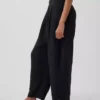 Pantalones holgados de gasa de algodón