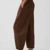 Pantalones holgados de gasa de algodón