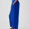 Pantalones holgados de gasa de algodón