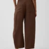 Pantalones holgados de gasa de algodón