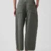 Pantalones holgados de gasa de algodón